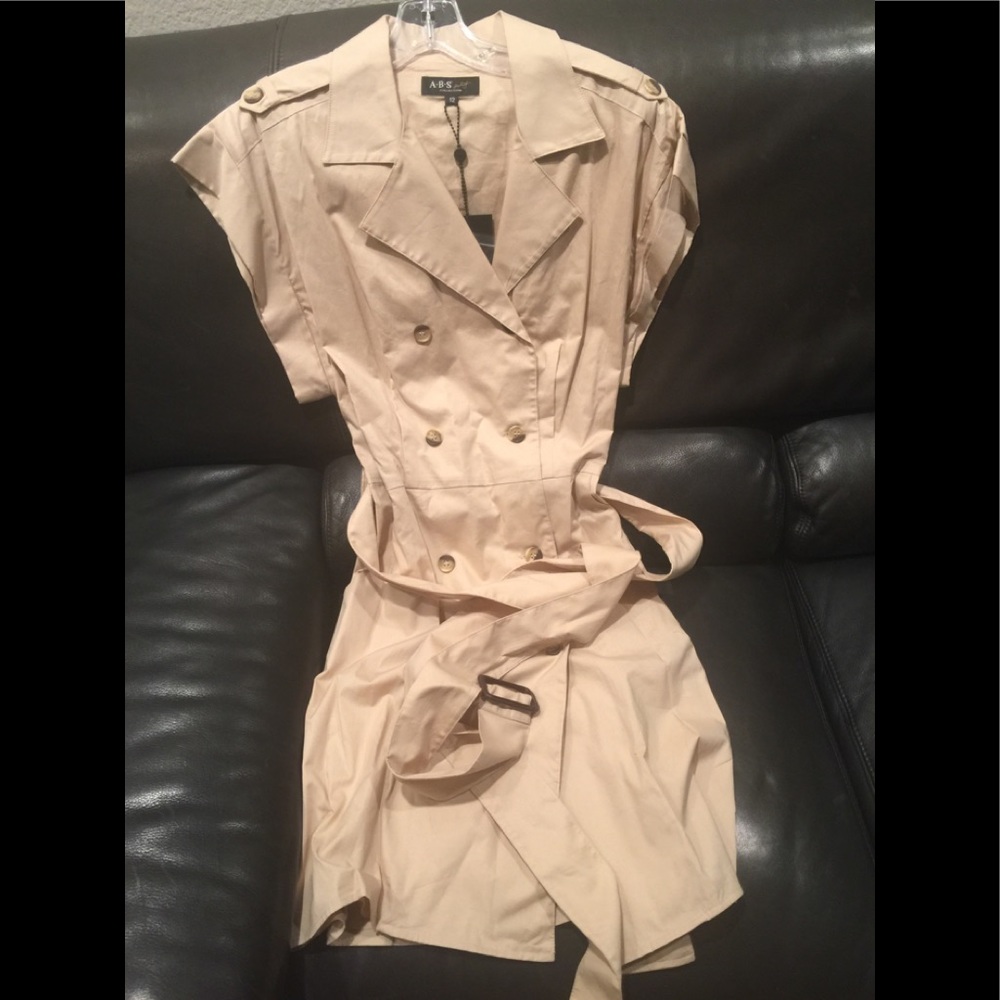 ABS Khaki Coat Dress. Size 12.